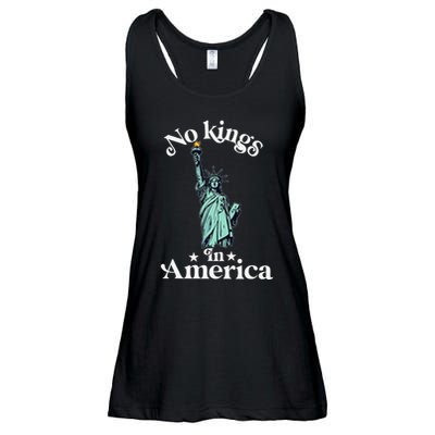 No Kings In America Flag Protest Save Democracy Ladies Essential Flowy Tank
