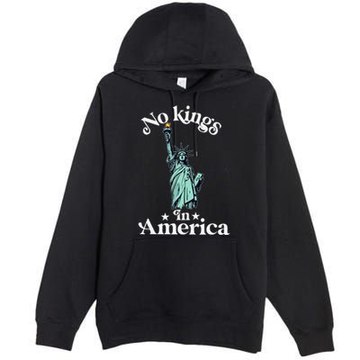No Kings In America Flag Protest Save Democracy Premium Pullover Hoodie