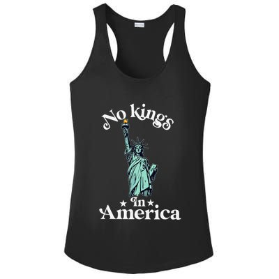 No Kings In America Flag Protest Save Democracy Ladies PosiCharge Competitor Racerback Tank