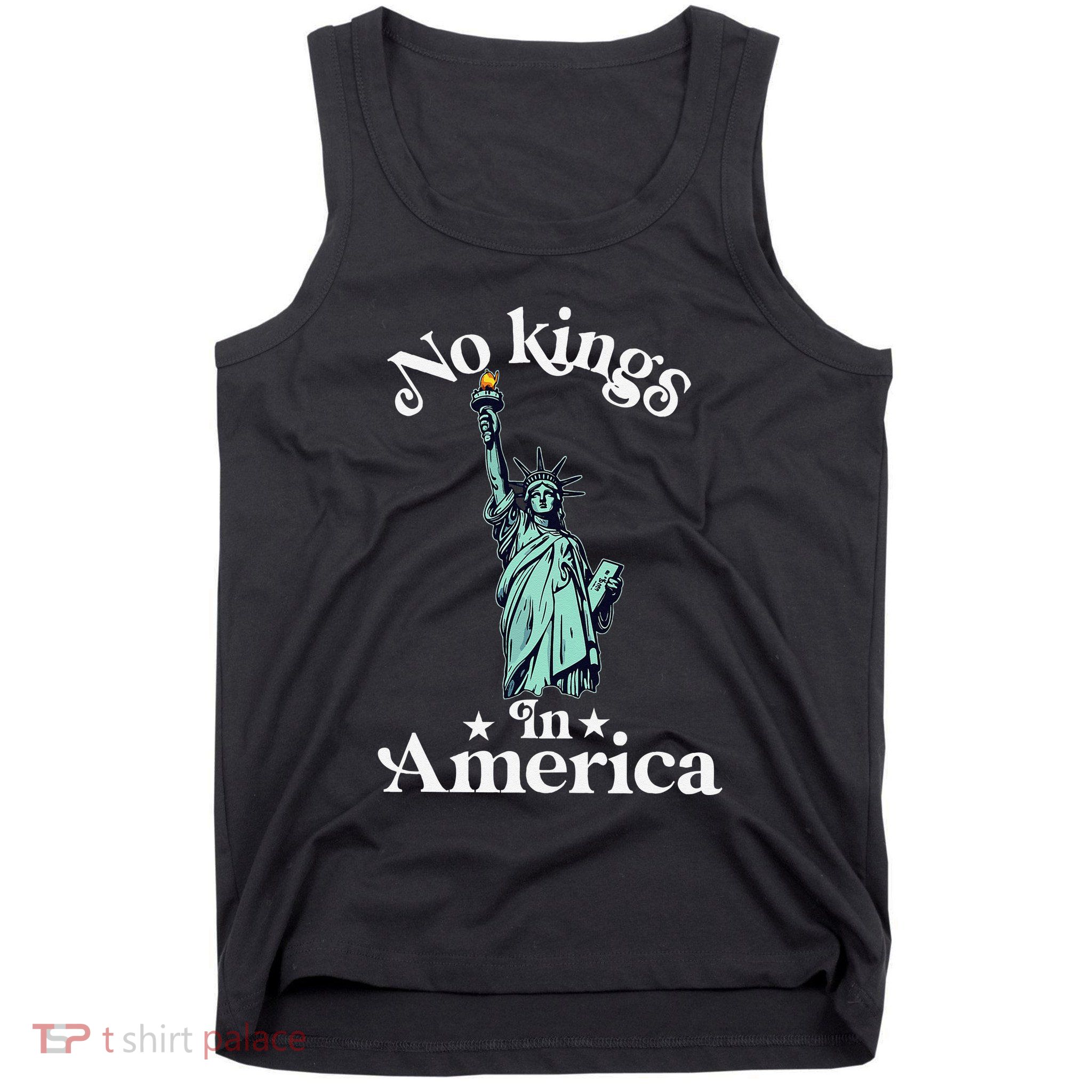 No Kings In America Flag Protest Save Democracy Tank Top