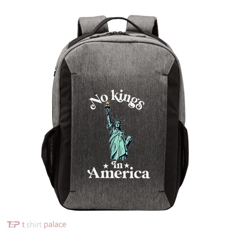 No Kings In America Flag Protest Save Democracy Vector Backpack