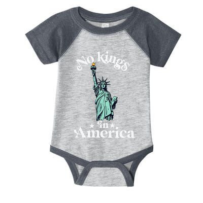 No Kings In America Flag Protest Save Democracy Infant Baby Jersey Bodysuit
