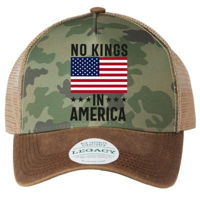 No Kings In America Flag Protest Save Democracy Legacy Tie Dye Trucker Hat