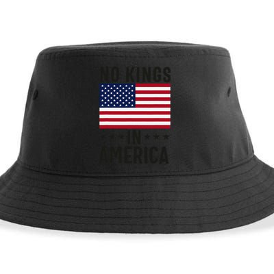 No Kings In America Flag Protest Save Democracy Sustainable Bucket Hat