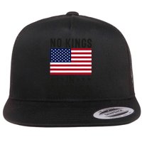 No Kings In America Flag Protest Save Democracy Flat Bill Trucker Hat