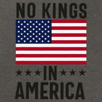 No Kings In America Flag Protest Save Democracy Cotton Canvas Backpack
