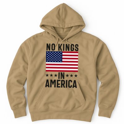 No Kings In America Flag Protest Save Democracy Hoodie