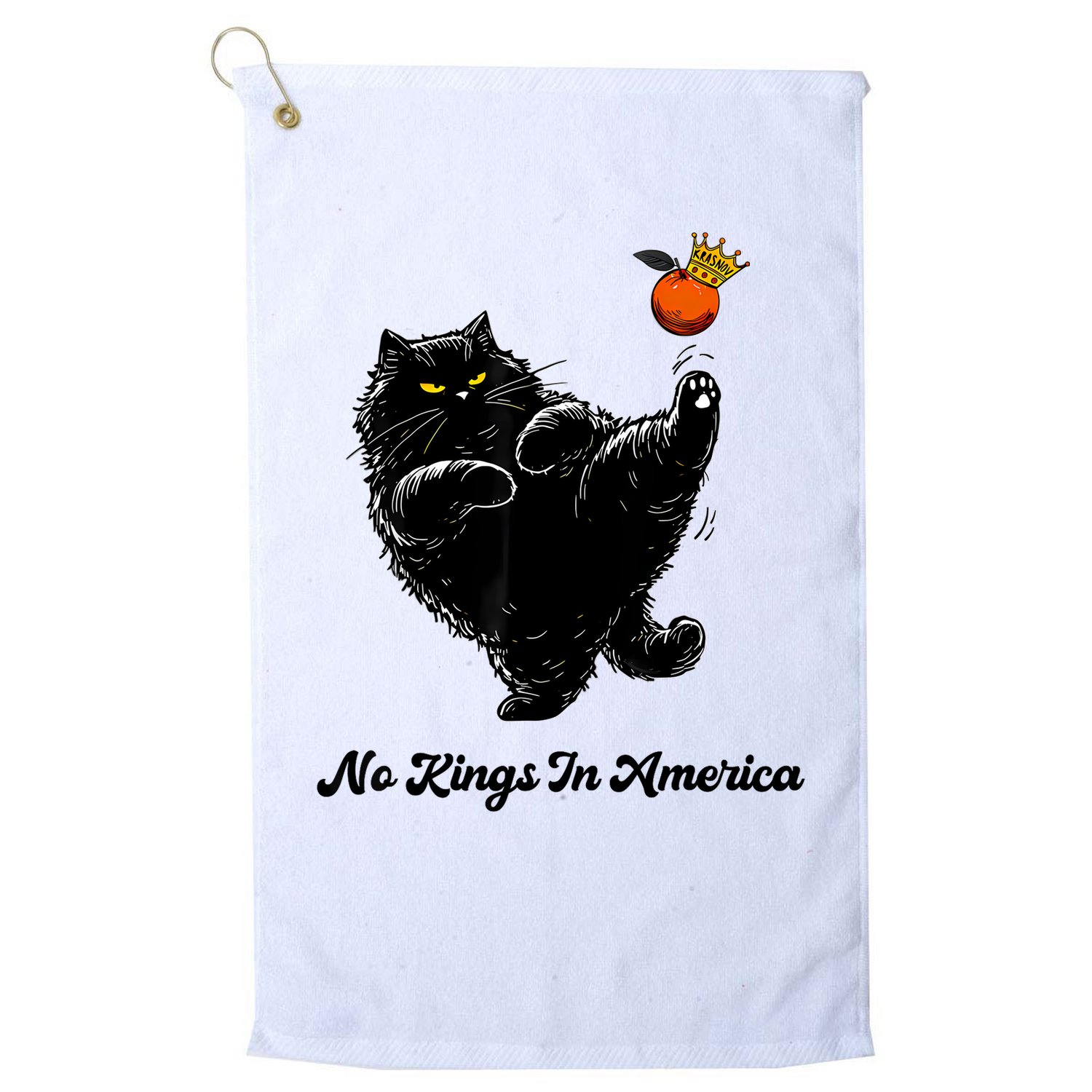 No Kings In America We The People Political  Golf Towel