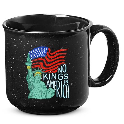 No Kings In America We The People Political 15oz Campfire Ceramic Mug