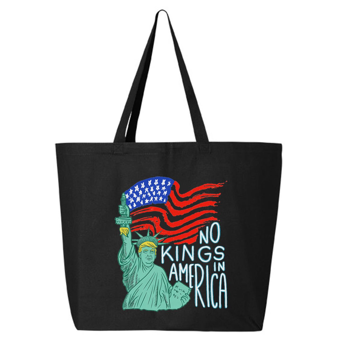 No Kings In America We The People Political 25L Jumbo Tote