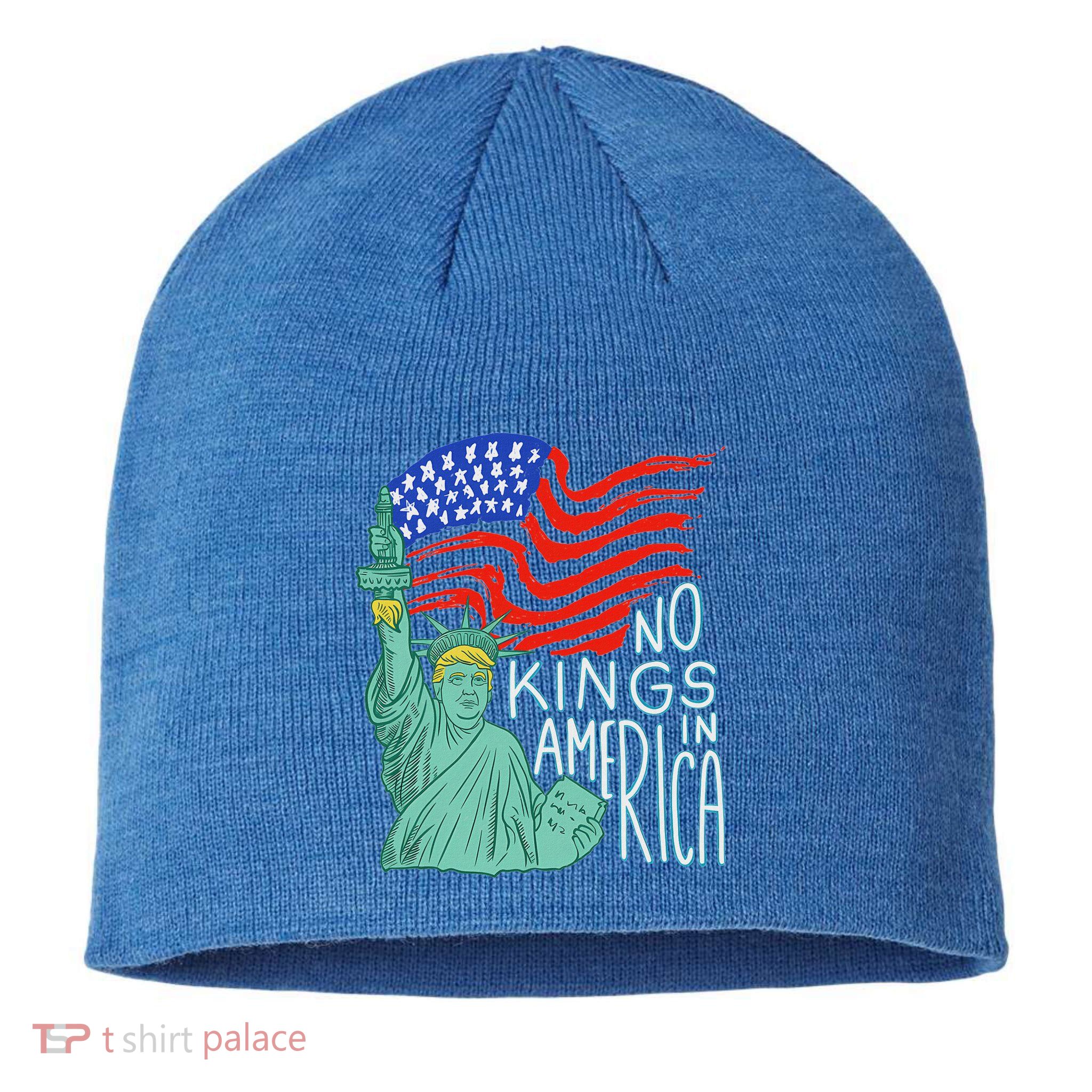 No Kings In America We The People Political Sustainable Beanie