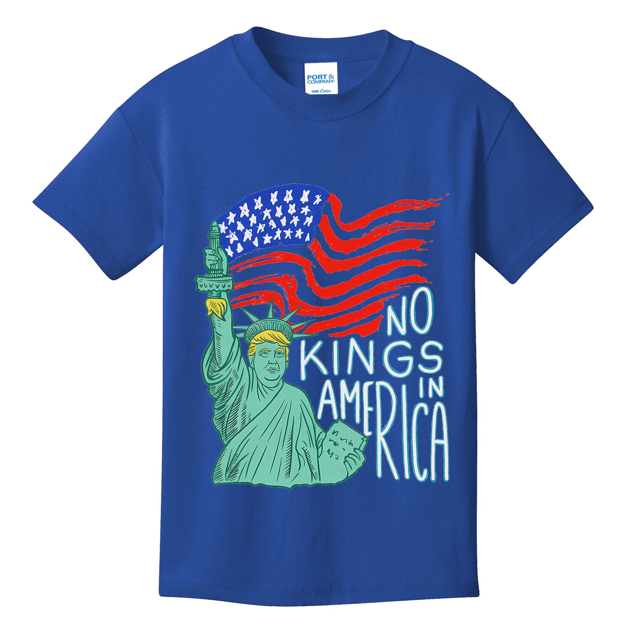 No Kings In America We The People Political Kids T-Shirt
