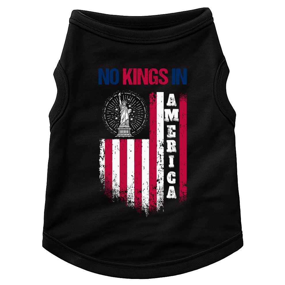 No Kings In America Anti Trump President Liberal Doggie Tank
