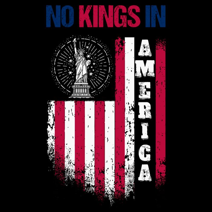 No Kings In America Anti Trump President Liberal Bucket Hat