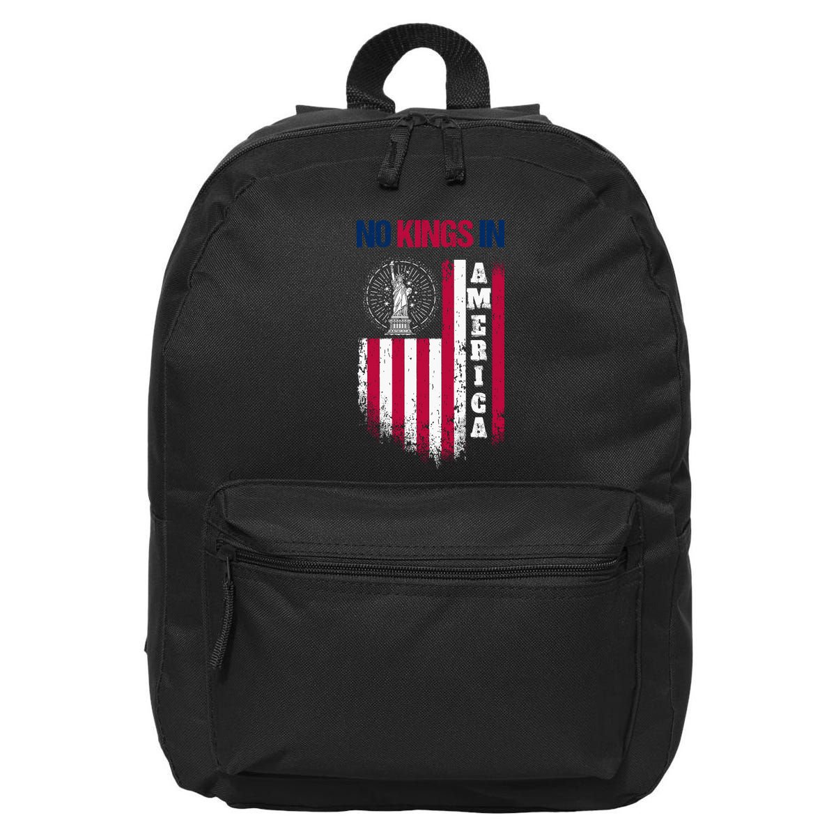 No Kings In America Anti Trump President Liberal 16 in Basic Backpack