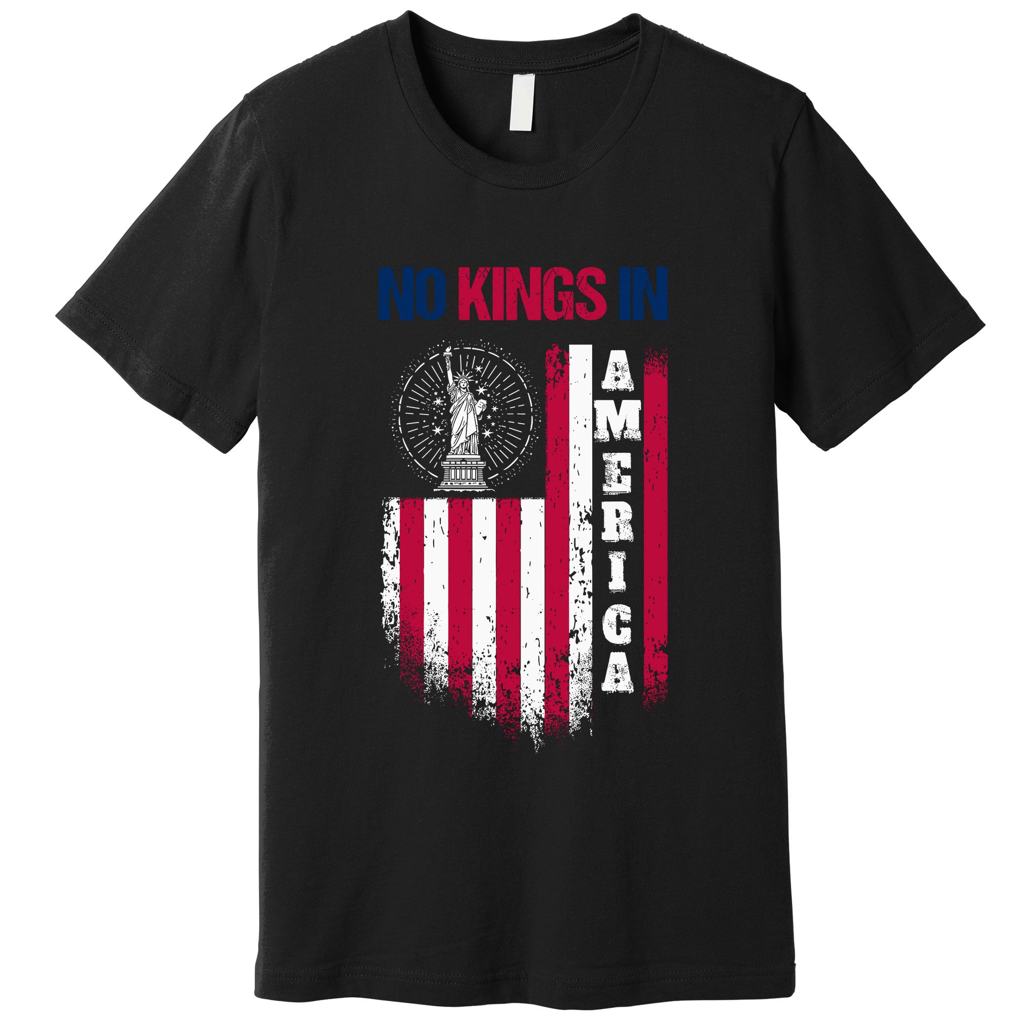 No Kings In America Anti Trump President Liberal Premium T-Shirt