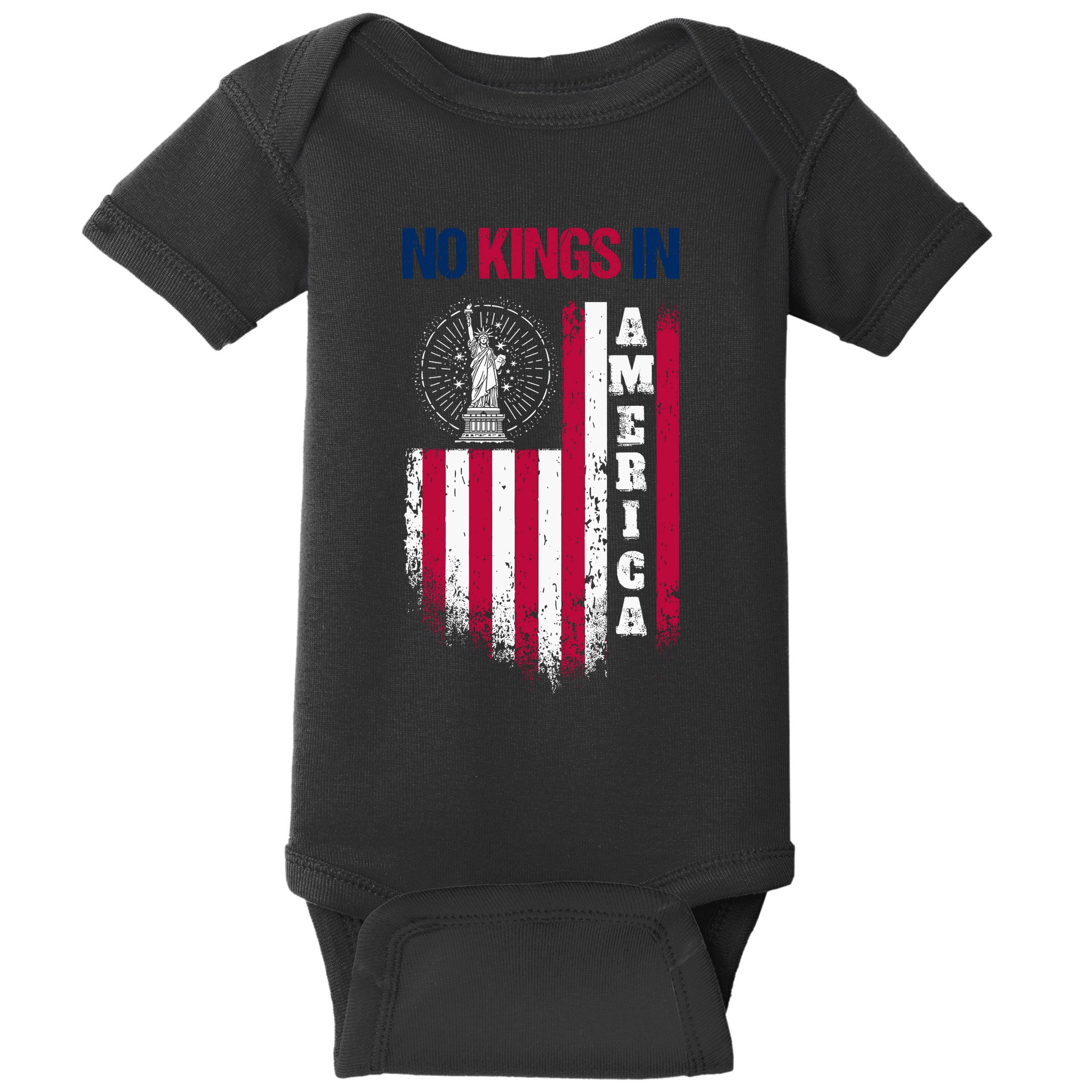 No Kings In America Anti Trump President Liberal Baby Bodysuit