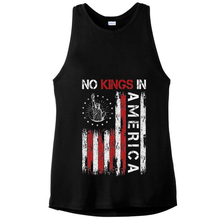 No Kings In America Ladies PosiCharge Tri-Blend Wicking Tank