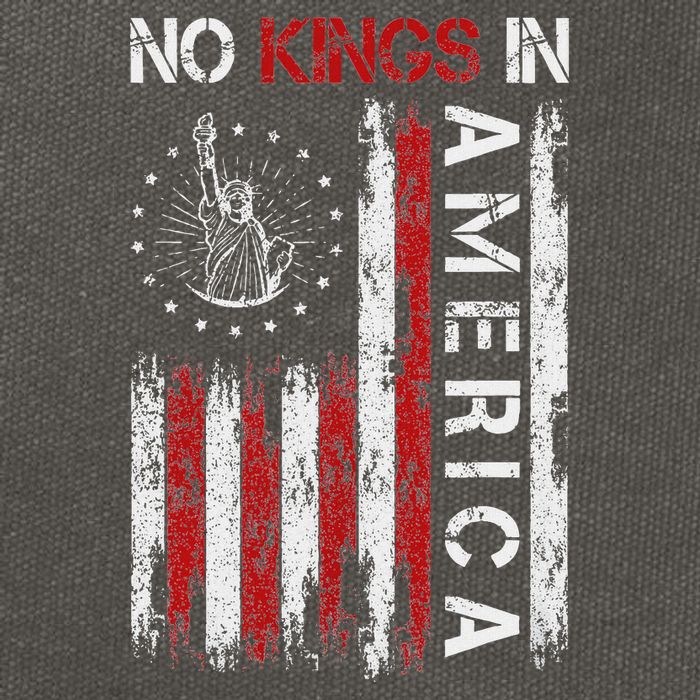No Kings In America Cotton Canvas Backpack