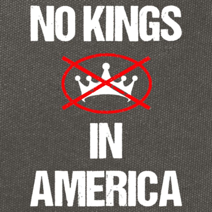 No Kings In America Supreme Court Protest Cotton Canvas Backpack