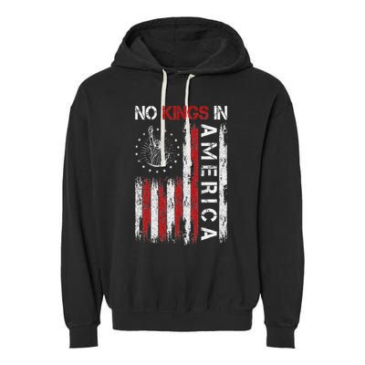 No Kings In America Garment-Dyed Fleece Hoodie