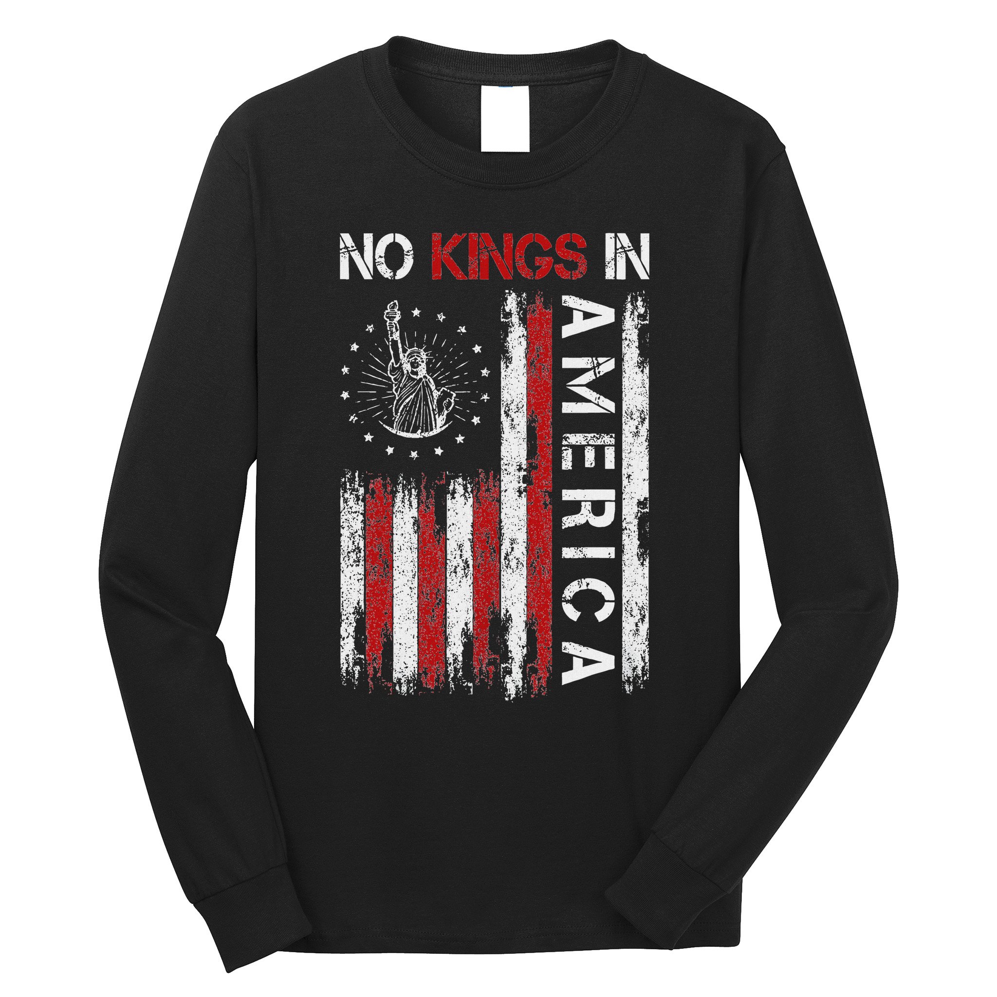 No Kings In America Long Sleeve Shirt