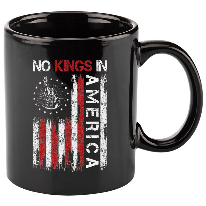 No Kings In America 11oz C Handle Ceramic Mug