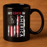No Kings In America 11oz C Handle Ceramic Mug