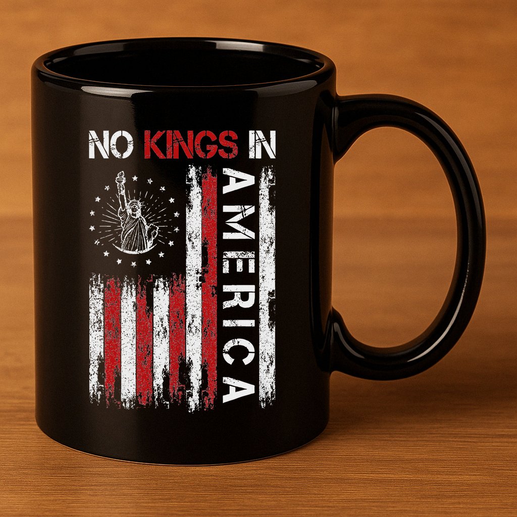 No Kings In America 11oz C Handle Ceramic Mug