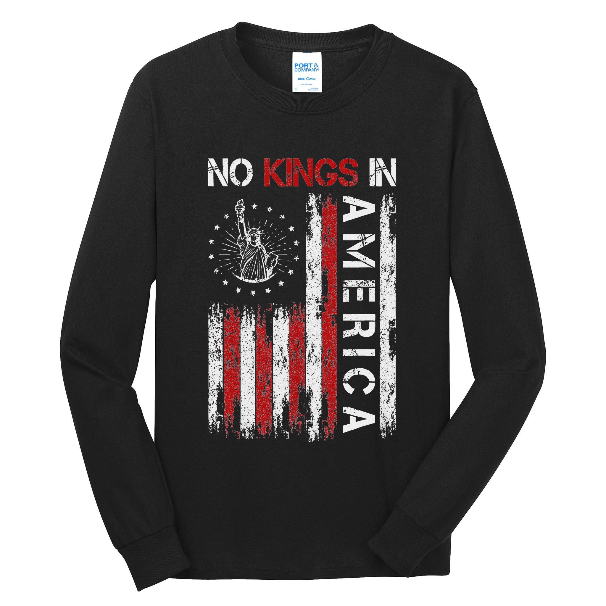 No Kings In America Tall Long Sleeve T-Shirt