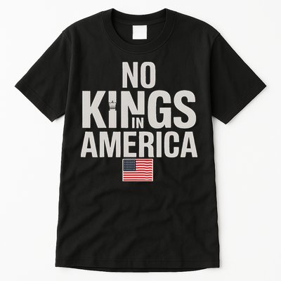 No Kings In America Democracy Anti Trump America No King Tall T-Shirt