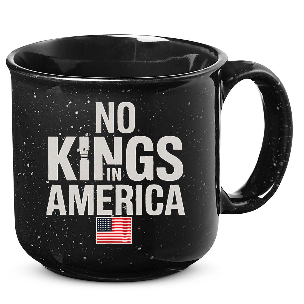 No Kings In America Democracy Anti Trump America No King 15oz Campfire Ceramic Mug