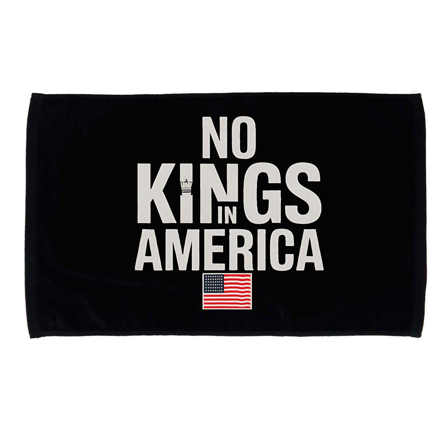 No Kings In America Democracy Anti Trump America No King Microfiber Hand Towel