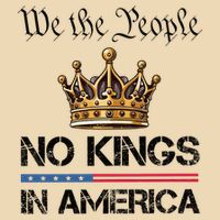  No Kings in America Liberal Resist  Zip Tote Bag