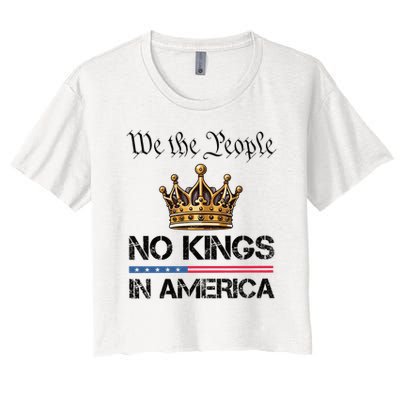  No Kings in America Liberal Resist  Crop Top