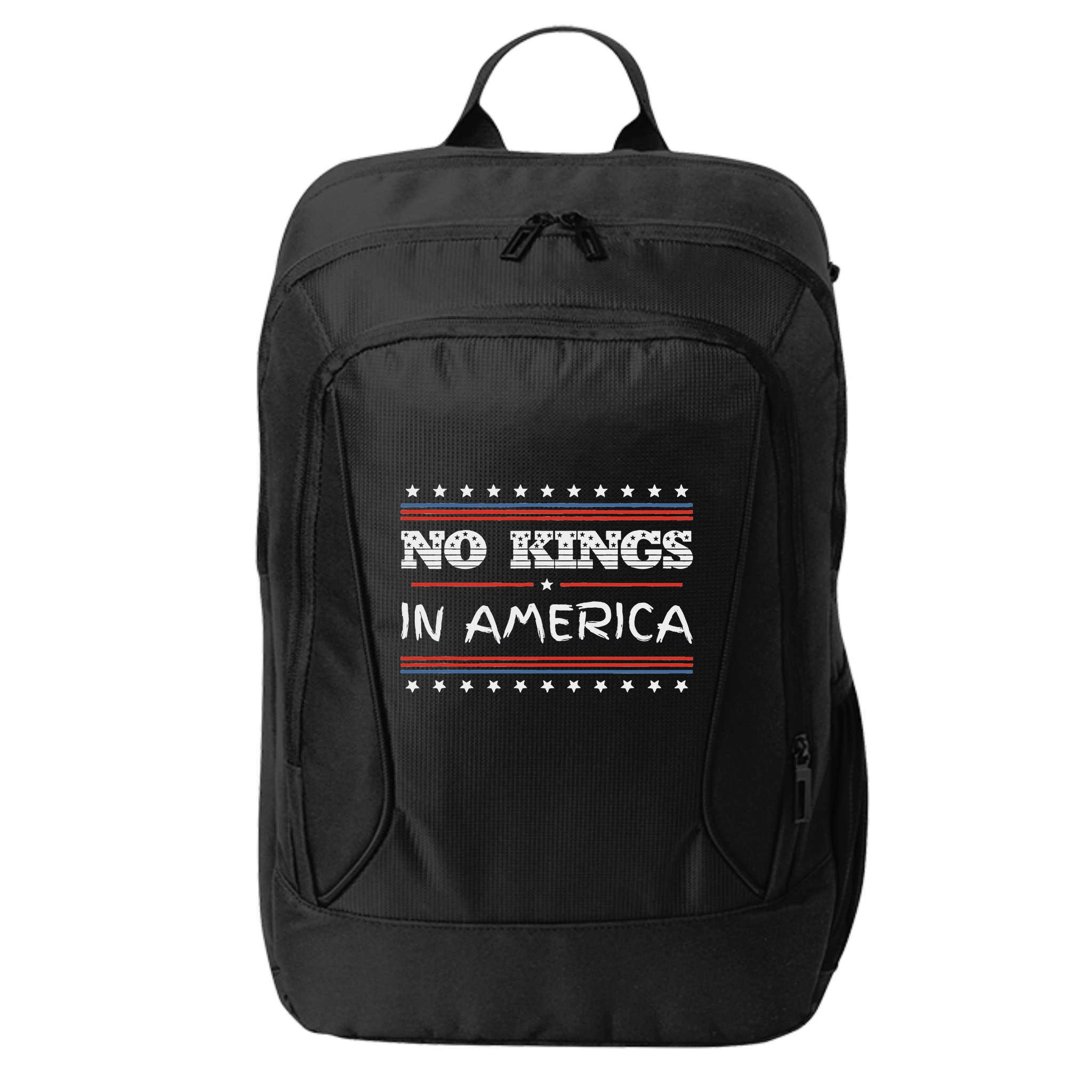 No Kings In America Save Democracy I Dissent Anti Trump Flag City Backpack