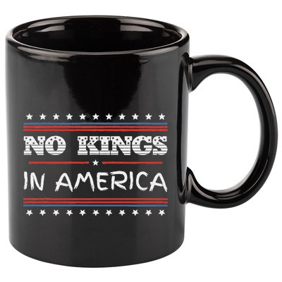 No Kings In America Save Democracy I Dissent Anti Trump Flag 11oz C Handle Ceramic Mug