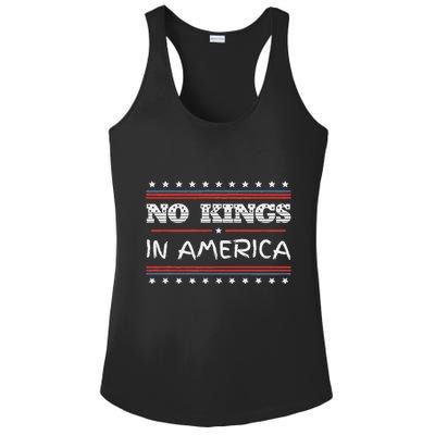 No Kings In America Save Democracy I Dissent Anti Trump Flag Ladies PosiCharge Competitor Racerback Tank