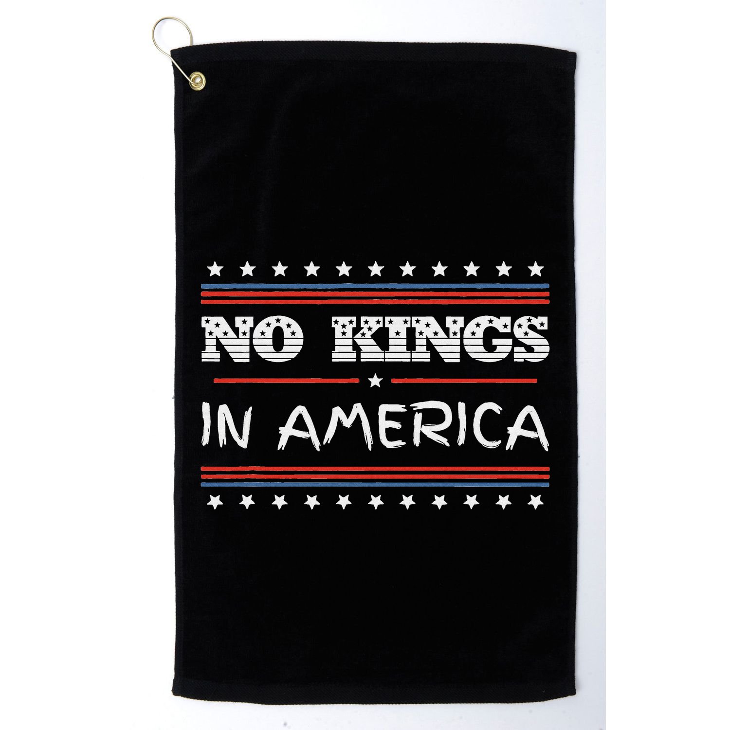 No Kings In America Save Democracy I Dissent Anti Trump Flag Golf Towel