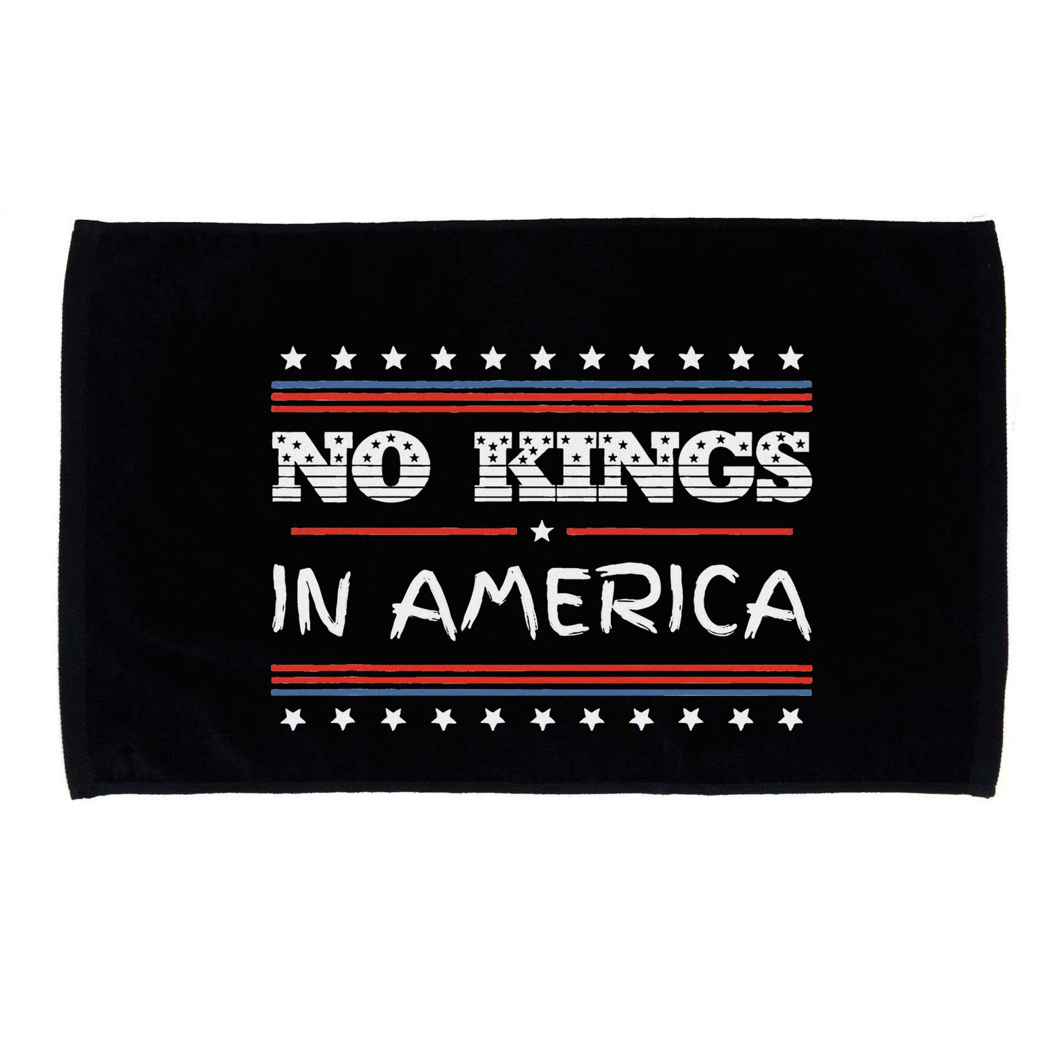 No Kings In America Save Democracy I Dissent Anti Trump Flag Microfiber Hand Towel