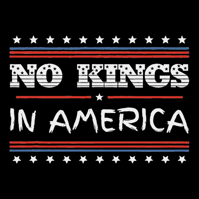 No Kings In America Save Democracy I Dissent Anti Trump Flag Kids T-Shirt