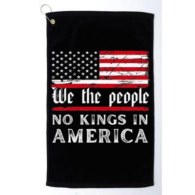 No Kings In America We The People Golf Towel