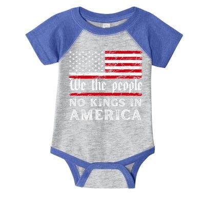 No Kings In America We The People Infant Baby Jersey Bodysuit