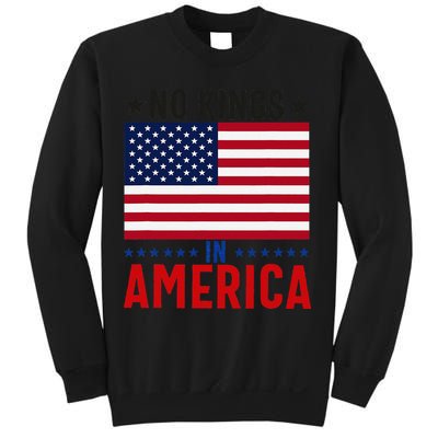 No Kings In America Flag Protest Save Democracy Sweatshirt