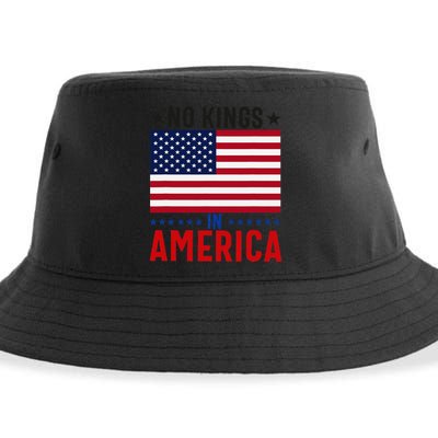No Kings In America Flag Protest Save Democracy Sustainable Bucket Hat
