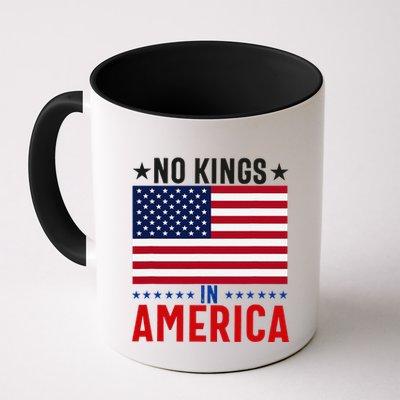 No Kings In America Flag Protest Save Democracy Mug