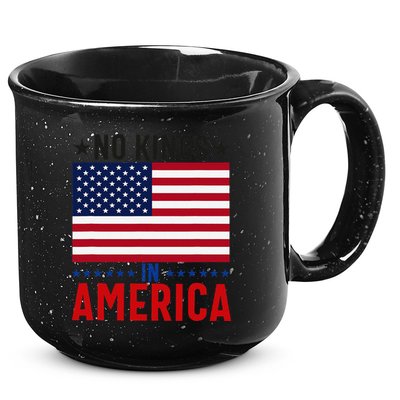 No Kings In America Flag Protest Save Democracy 15oz Campfire Ceramic Mug