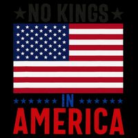 No Kings In America Flag Protest Save Democracy Drawstring Bag