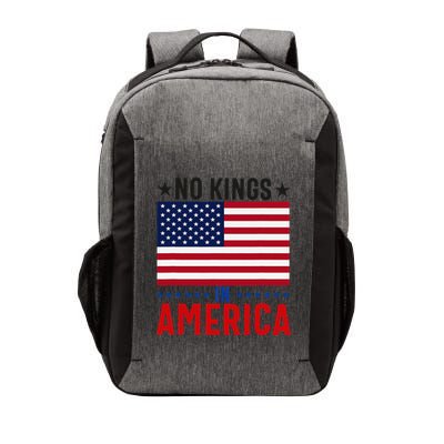 No Kings In America Flag Protest Save Democracy Vector Backpack