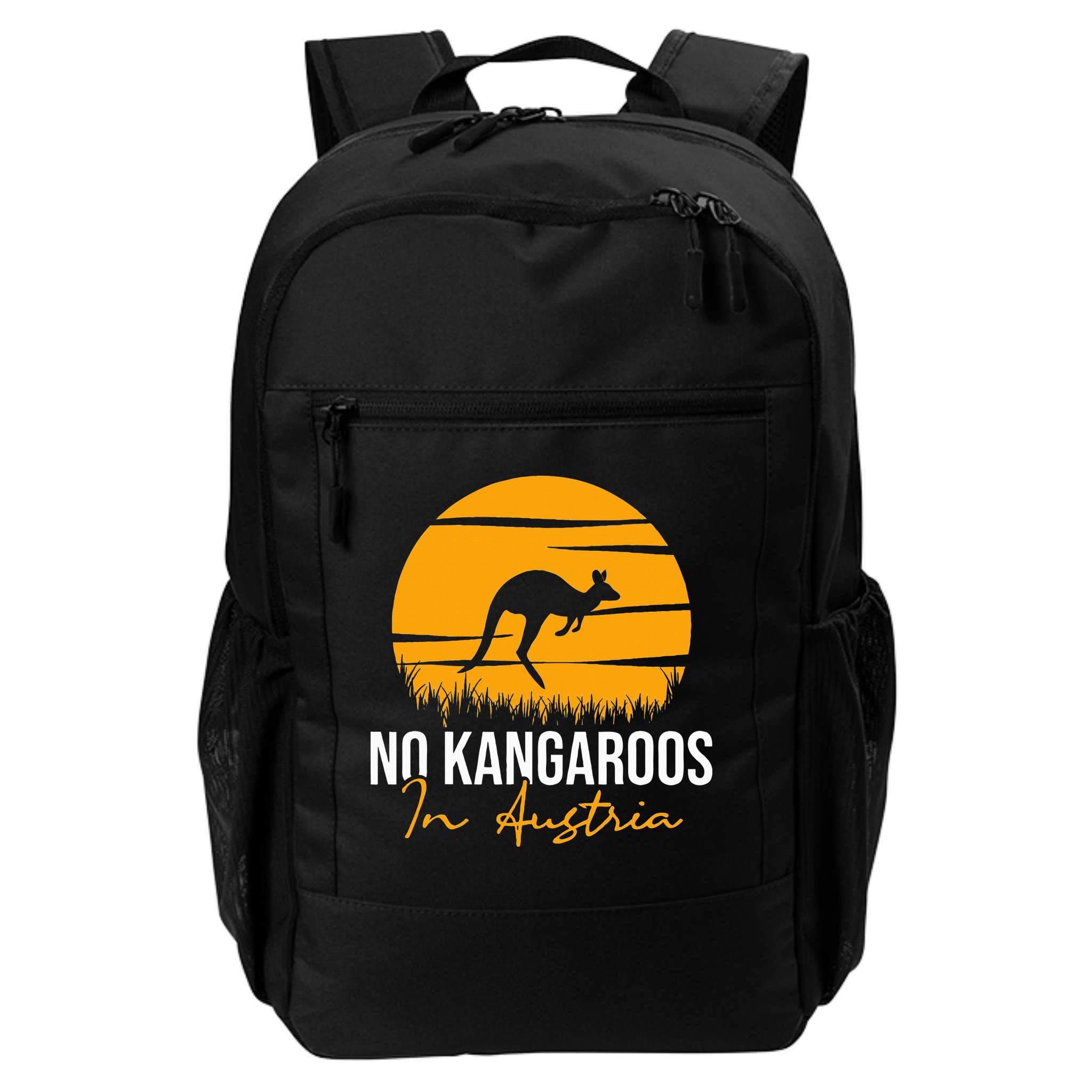 No Kangaroos In Austria Kangaroo Animal Lover Wildlife Backpack